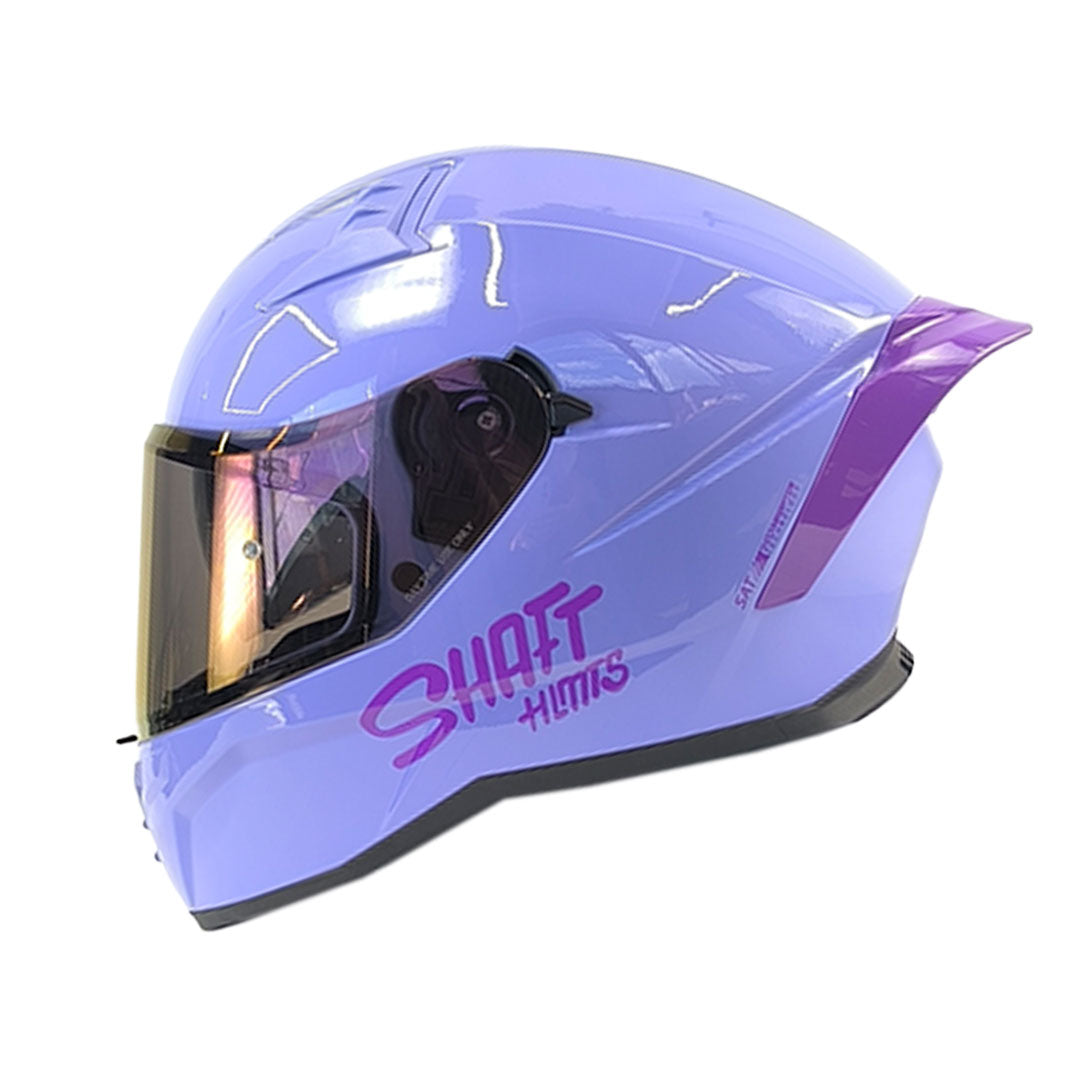 CASCO INTEGRAL SHAFT 504 MORADO CLARO VISOR SMOKE