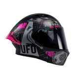 CASCO ABATIBLE ICH 3120 INFINITY NEGRO+FUCSIA