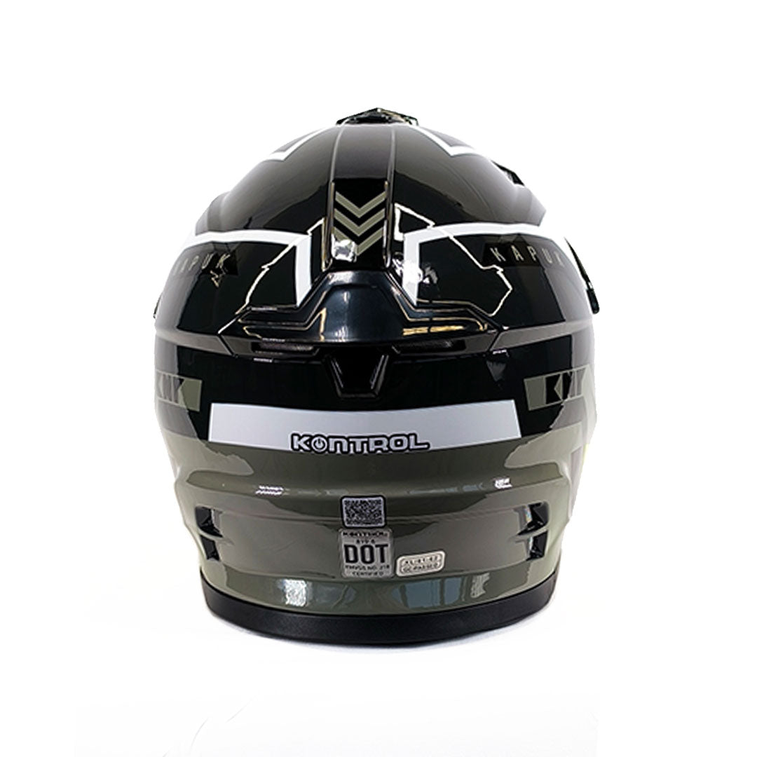 CASCO MULTIPROPÓSITO KONTROL 819 KAPUK BLANCO+VERDE NEÓN+GRIS