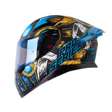 CASCO INTEGRAL SHAFT PRO 612 DV EVO FARAON NEGRO+AZUL