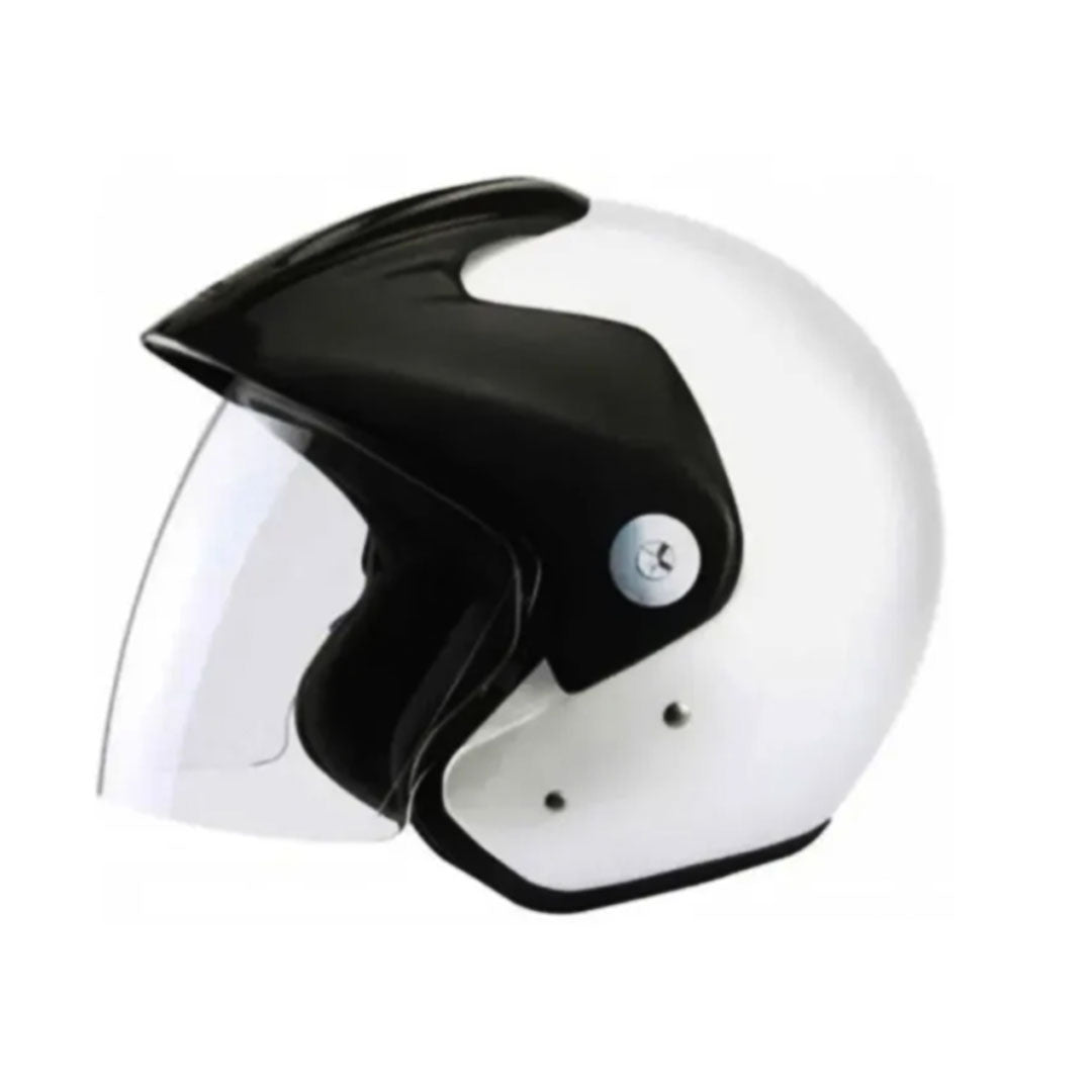 CASCO ZEUS 507 ABIERTO BLANCO BRILLANTE