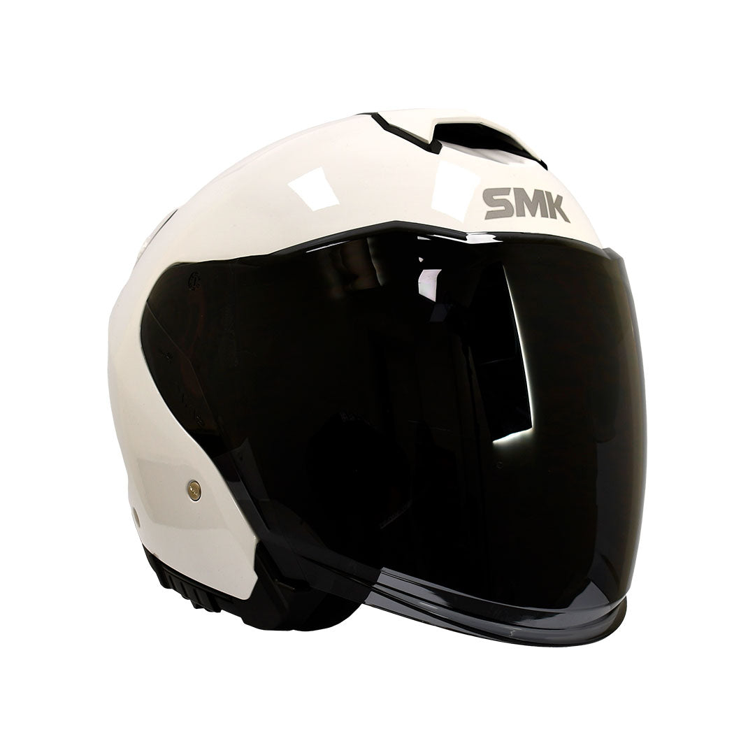 CASCO ABIERTO SMK GTJ BLANCO BRILLANTE