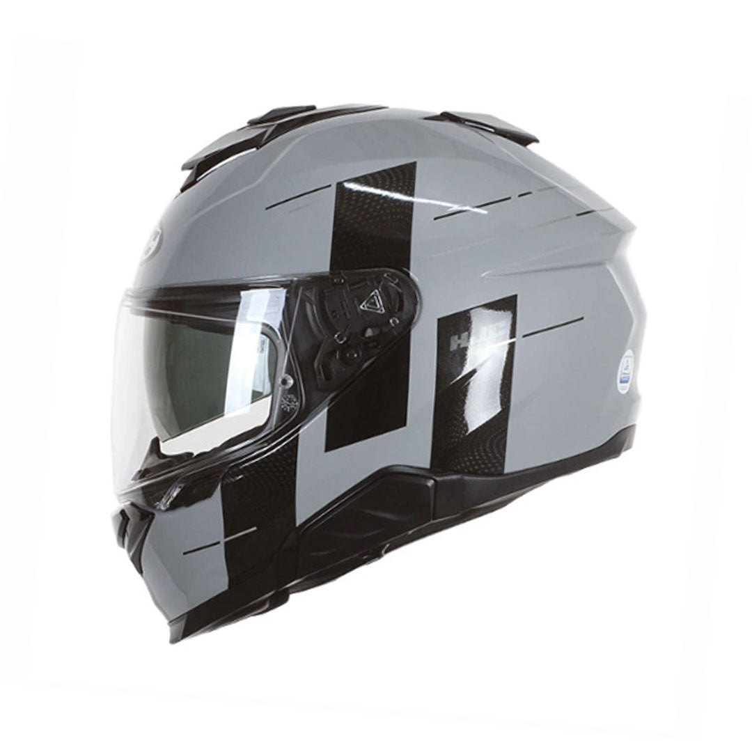 CASCO INTEGRAL HJC I71 PEKA_MC5 GRIS+NEGRO