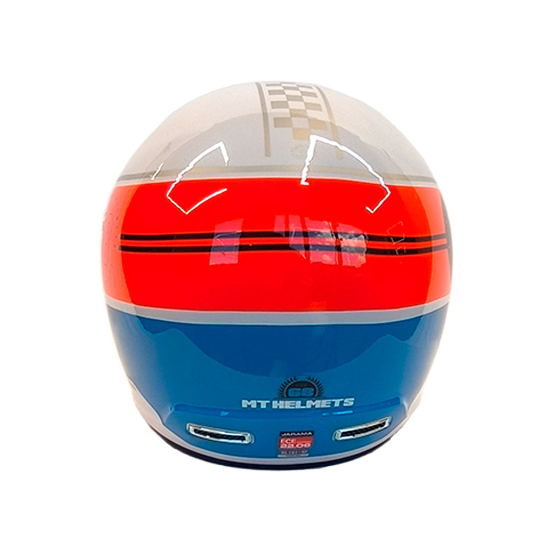 CASCO INTEGRAL MT FF119 JARAMA SV GENUINE A0 BLANCO+AZUL+ROJO