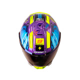 CASCO INTEGRAL SHAFT 595 GUNN MORADO+AZUL