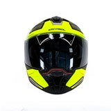 CASCO ABATIBLE KONTROL TROPPER D2 NEGRO+AMARILLO NEÓN