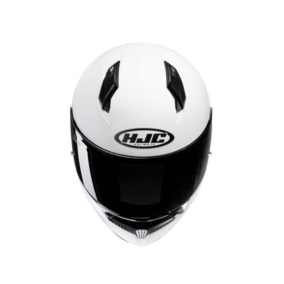 CASCO INTEGRAL HJC C10 PLANO BLANCO PERLA