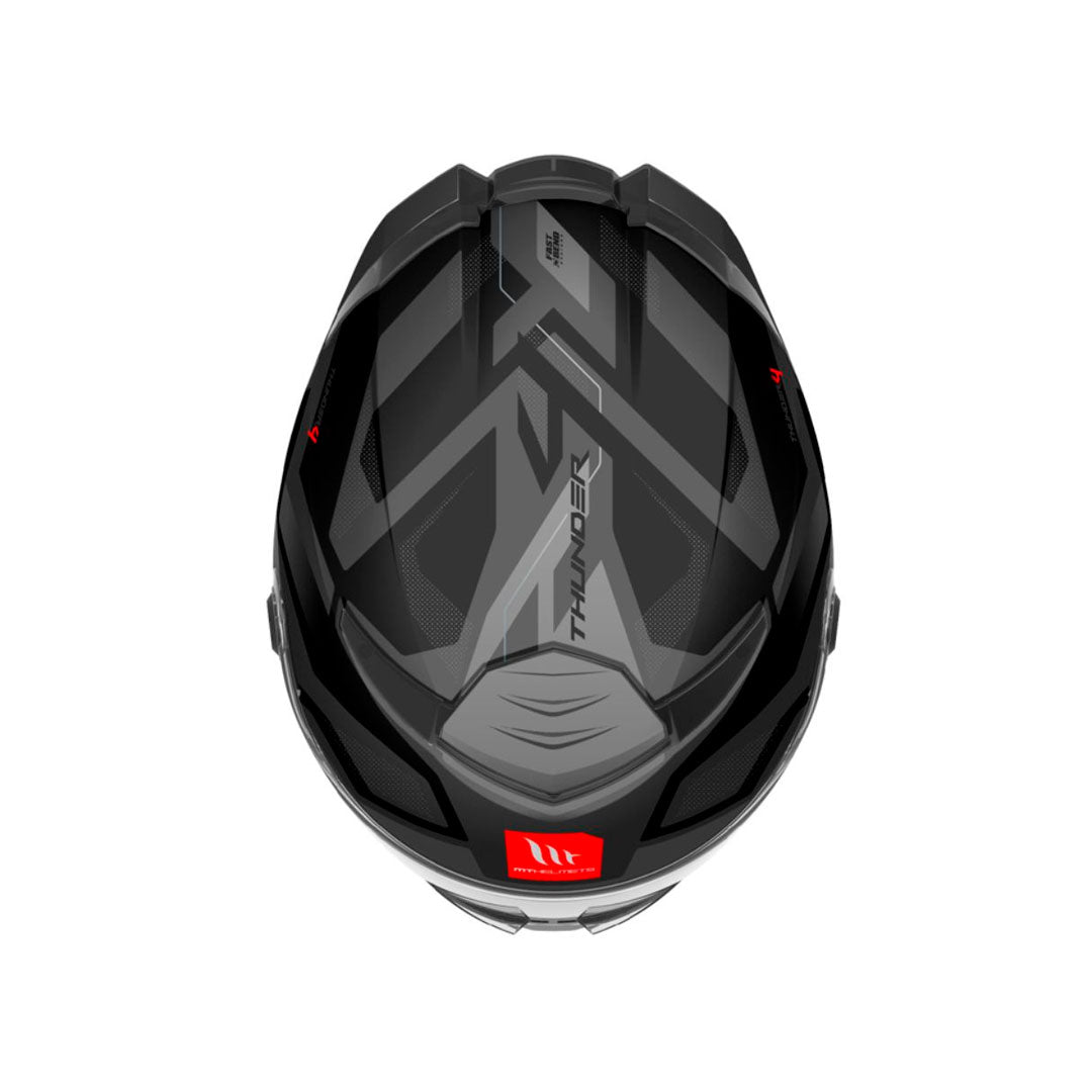 CASCO INTEGRAL MT THUNDER 4 SV LABYRINTH A1 NEGRO+GRIS