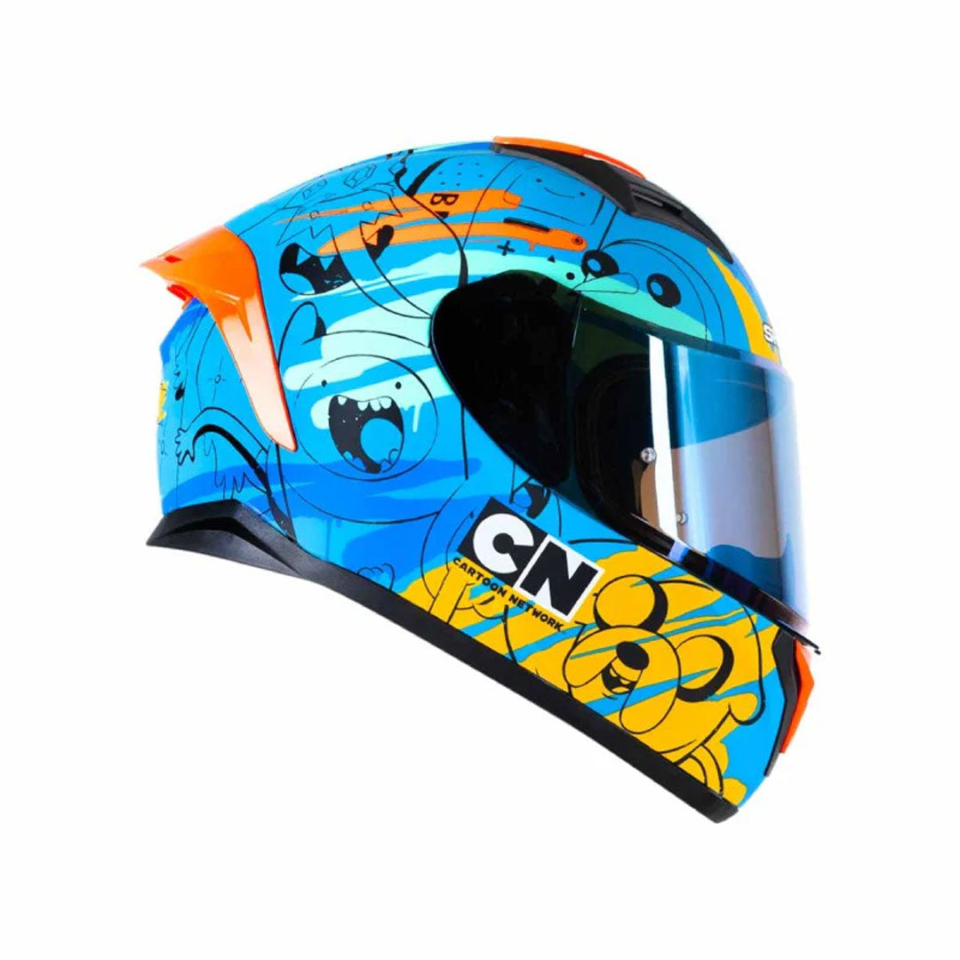 CASCO INTEGRAL SHAFT 582_SP EVO ADVENTURE TIME AZUL