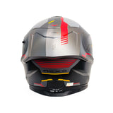 CASCO INTEGRAL NEXX SX.100R GRIDLINE GRIS+ROJO