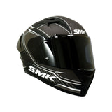 CASCO INTEGRAL SMK STELLAR ADOX MA266 NEGRO MATE+GRIS