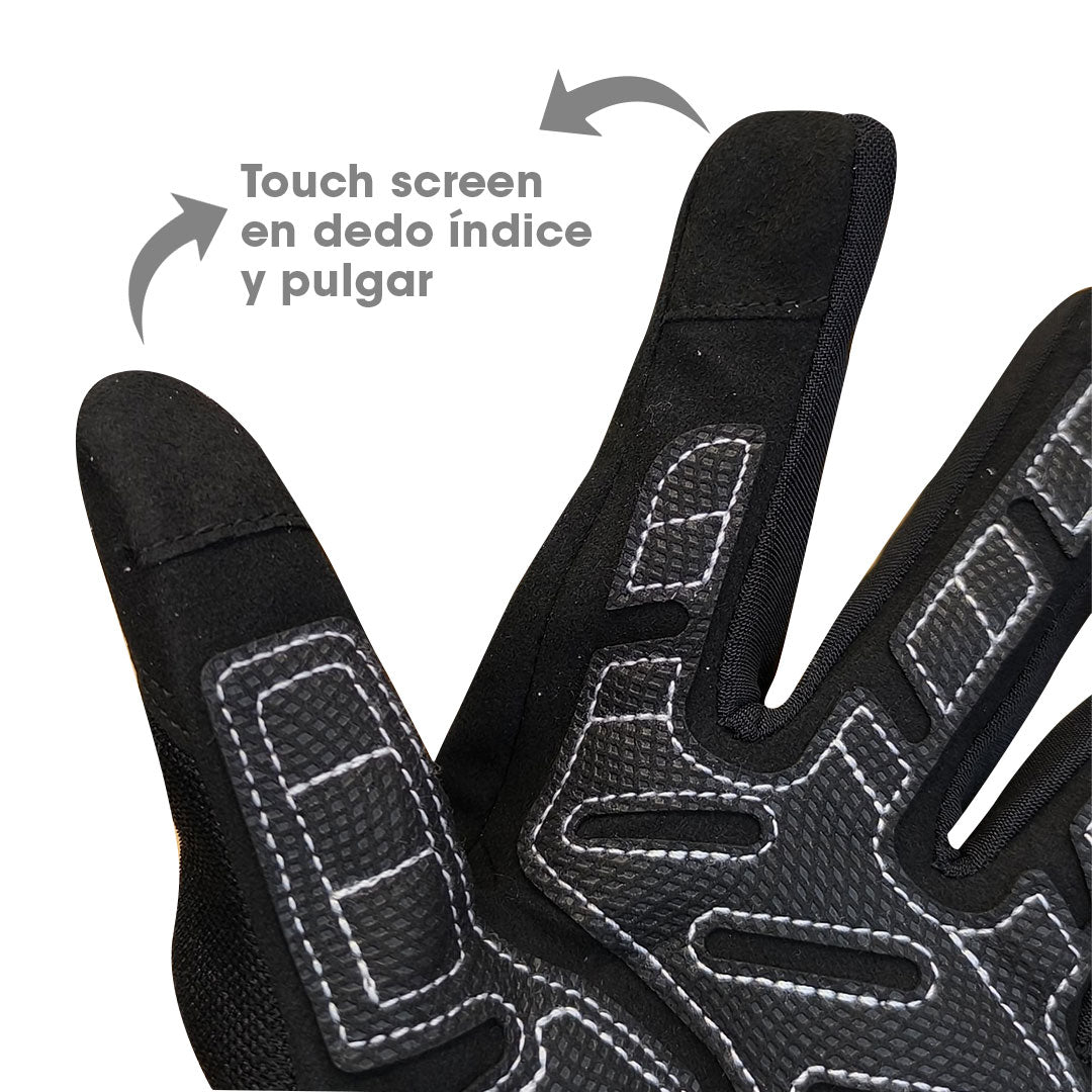 GUANTES ATOMIC RELOAD NEGRO+GRIS