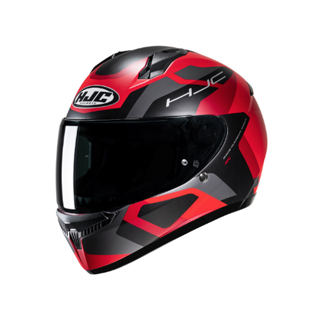 CASCO INTEGRAL HJC C10 TINS_MC1-SF ROJO+NEGRO