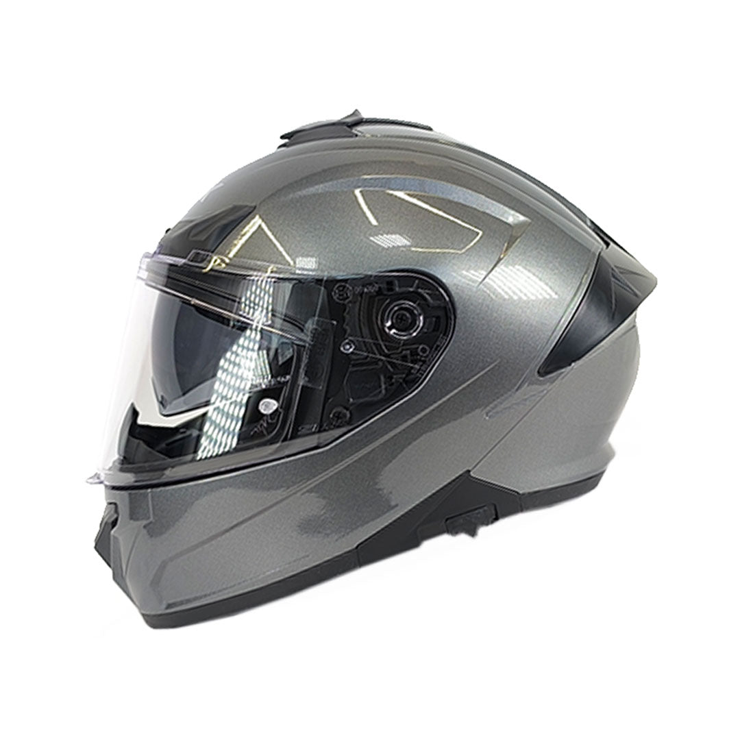 CASCO INTEGRAL SMK TYPHOON PLANO GRIS BRILLANTE ANTHRACITE