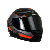 CASCO INTEGRAL SPARTAN PANTHER SV PLANO B5 GALE NEGRO+GRIS+ROJO