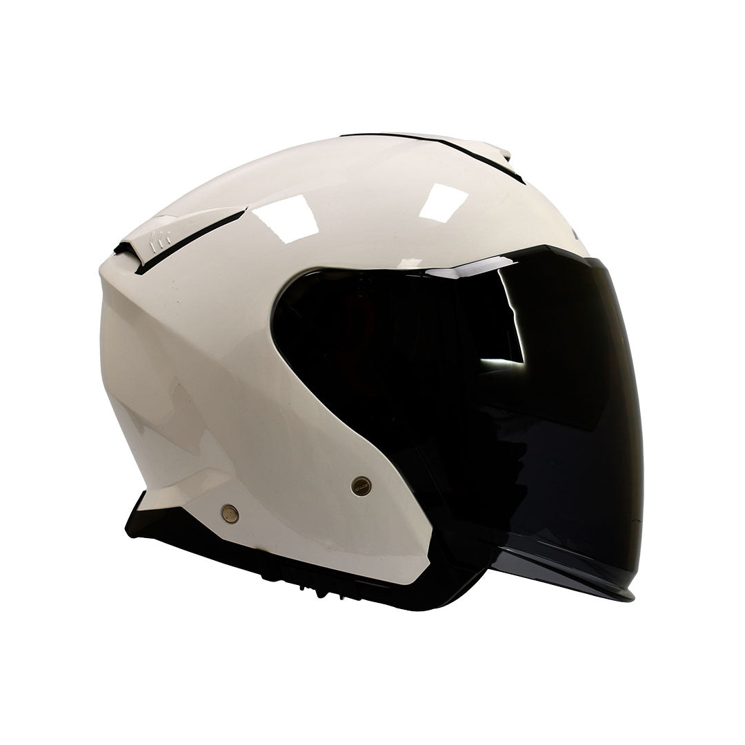 CASCO ABIERTO SMK GTJ BLANCO BRILLANTE