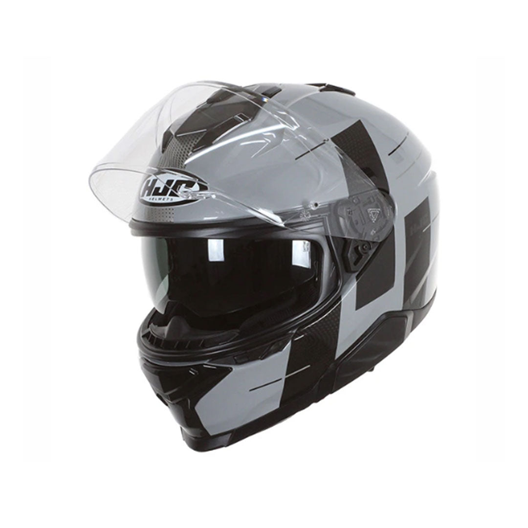 CASCO INTEGRAL HJC I71 PEKA_MC5 GRIS+NEGRO