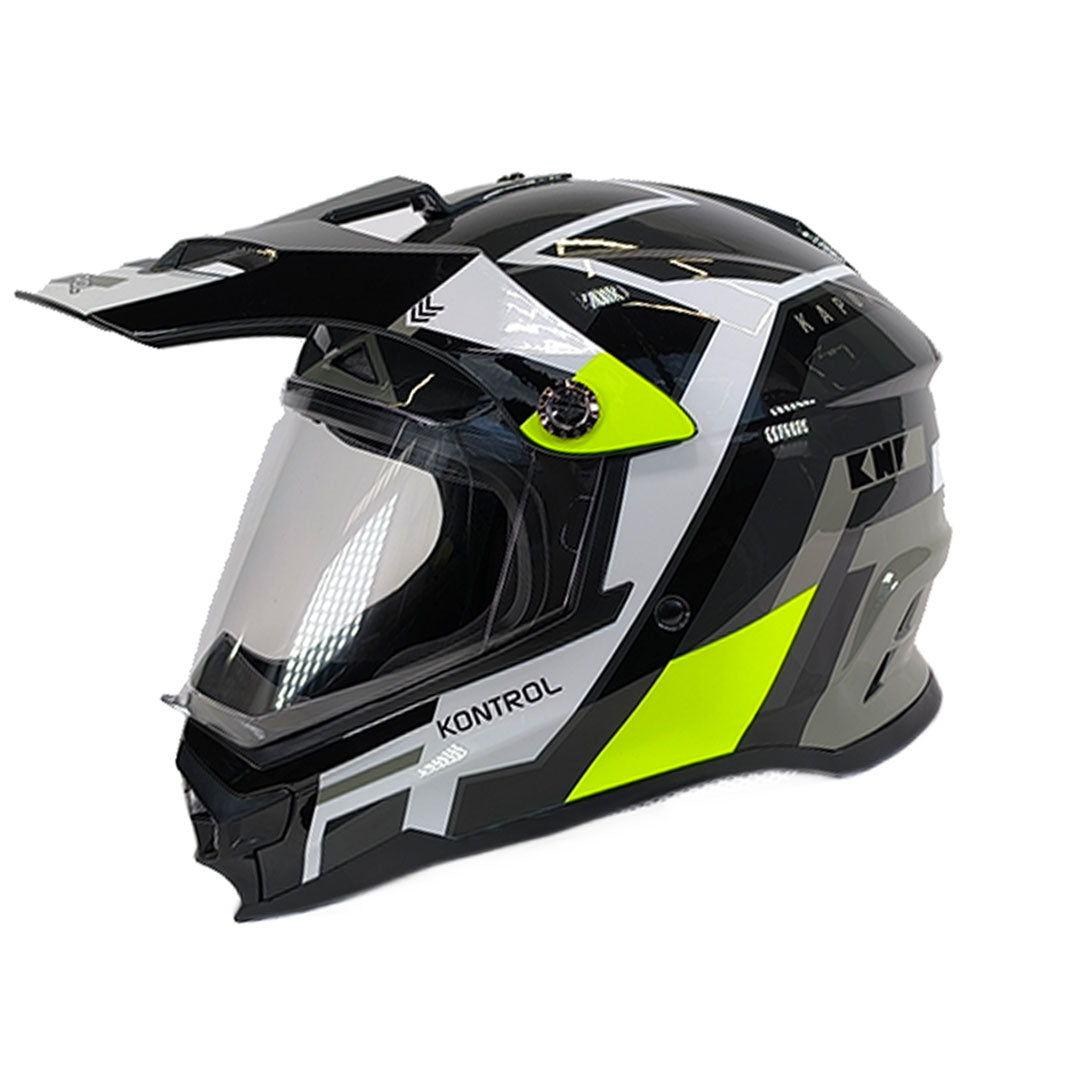 CASCO MULTIPROPÓSITO KONTROL 819 KAPUK BLANCO+VERDE NEÓN+GRIS