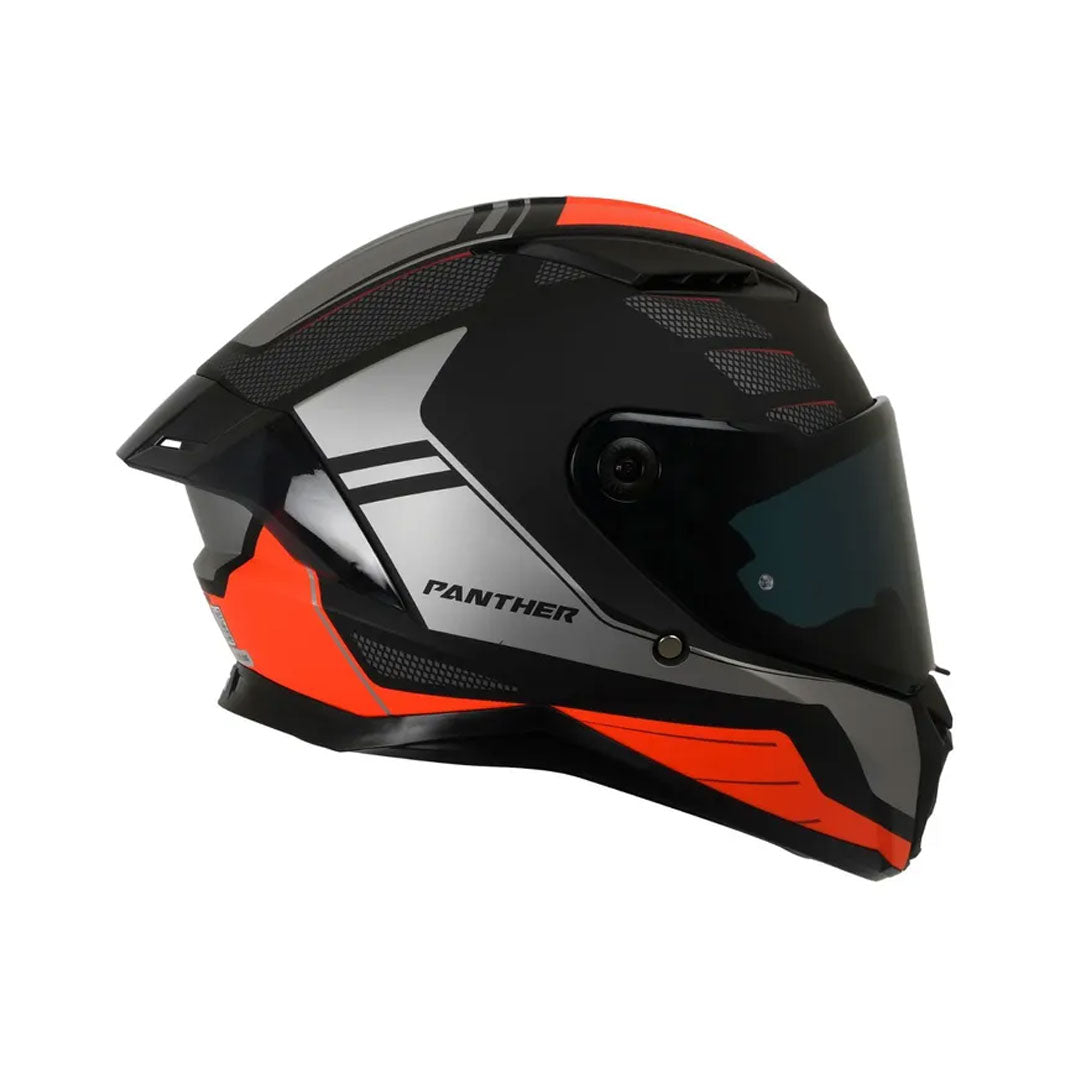 CASCO INTEGRAL SPARTAN PANTHER SV PRESTIGE B5 NEGRO+GRIS+NARANJA NEÓN
