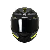 CASCO INTEGRAL SPARTAN PANTHER SV PLANO B3 GALE NEGRO+GRIS+VERDE NEÓN