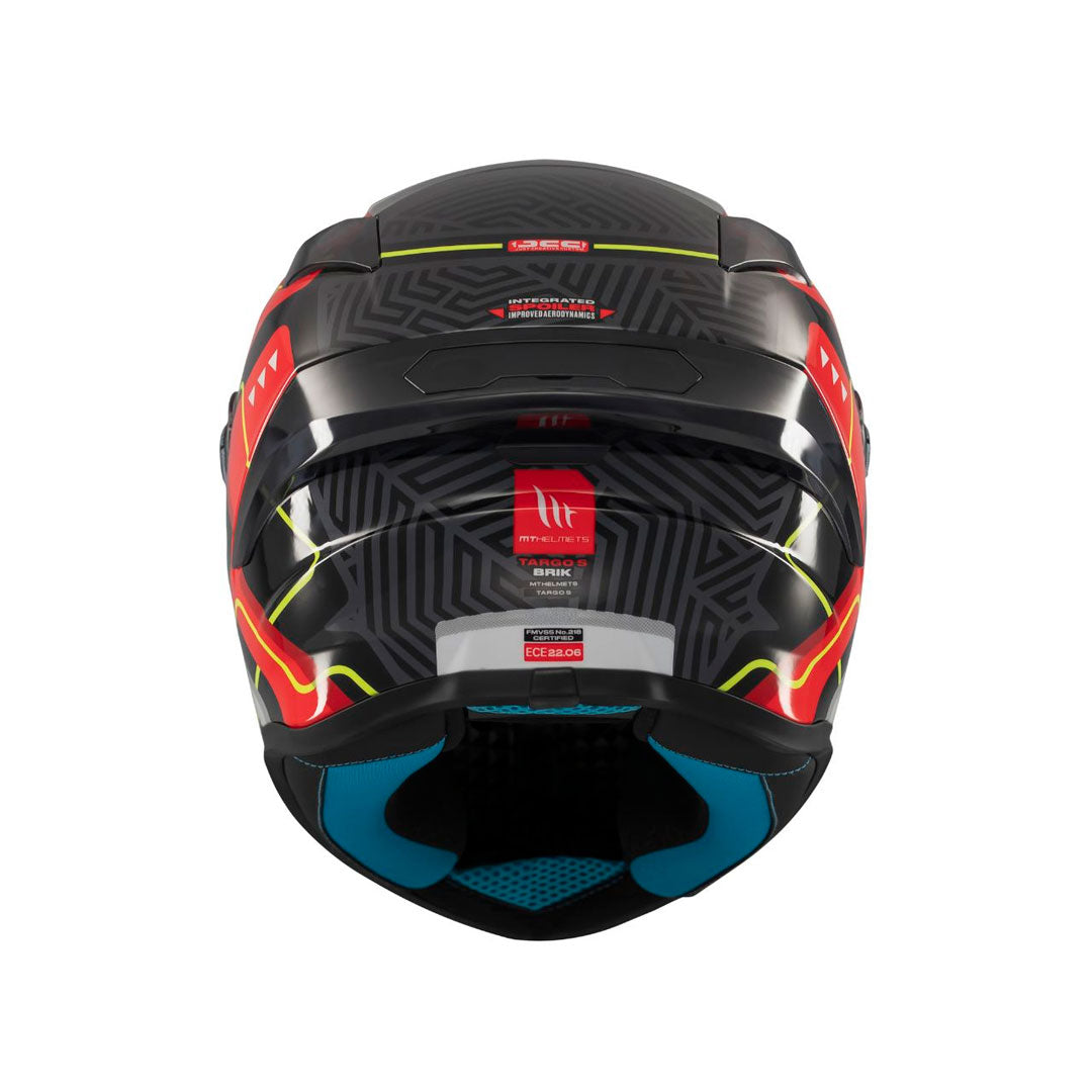 CASCO INTEGRAL TARGO S BRIK C5 ROJO BRILLO