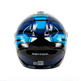 CASCO ABATIBLE KONTROL TROPPER BLANCO+AZUL CLARO+AZUL OSCURO