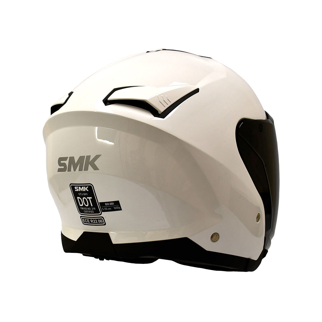 CASCO ABIERTO SMK GTJ BLANCO BRILLANTE