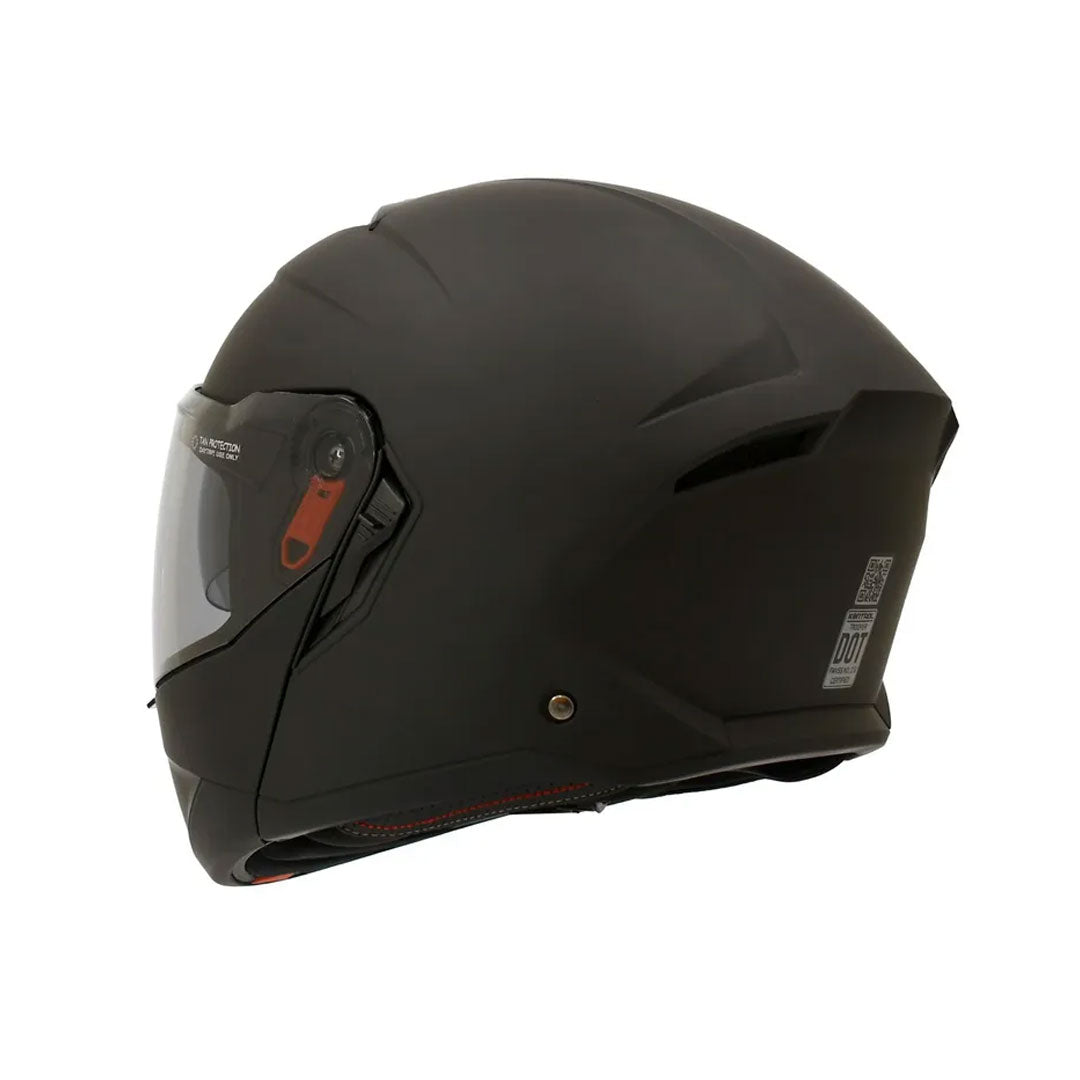 CASCO ABATIBLE KONTROL TROPPER NEGRO MATE