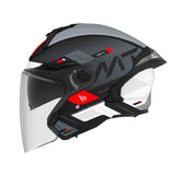 CASCO INTEGRAL MT OF515 SV COSMO SV SILENCE B2 GRIS MATE+BLANCO+ROJO