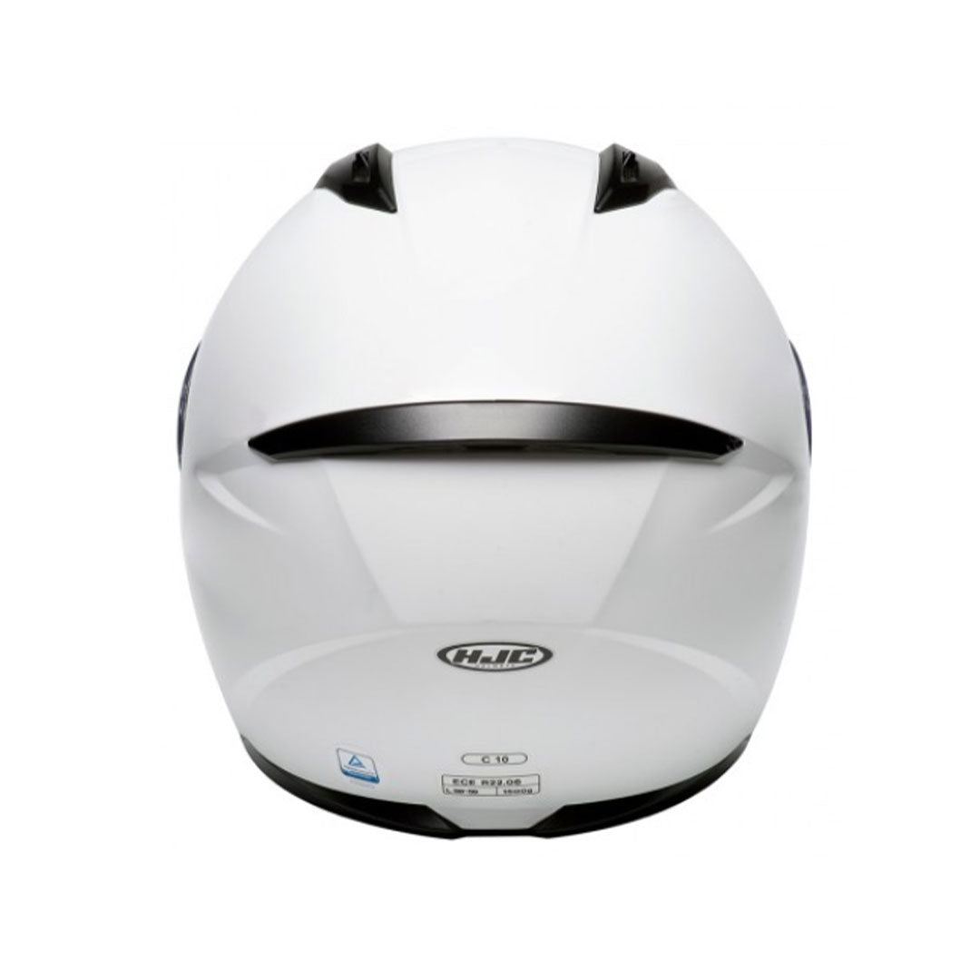 CASCO INTEGRAL HJC C10 PLANO BLANCO PERLA