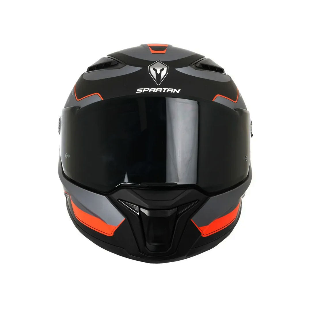 CASCO INTEGRAL SPARTAN PANTHER SV PLANO B5 GALE NEGRO+GRIS+ROJO