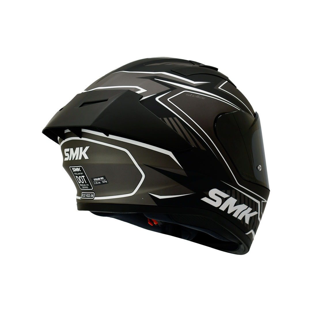 CASCO INTEGRAL SMK STELLAR ADOX MA266 NEGRO MATE+GRIS