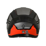 CASCO INTEGRAL SPARTAN PANTHER SV PRESTIGE B5 NEGRO+GRIS+NARANJA NEÓN