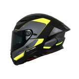CASCO INTEGRAL SPARTAN PANTHER SV PLANO B3 GALE NEGRO+GRIS+VERDE NEÓN