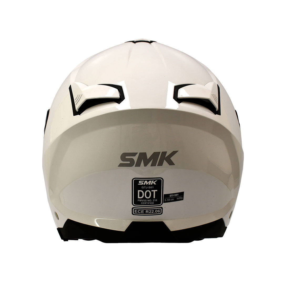 CASCO ABIERTO SMK GTJ BLANCO BRILLANTE
