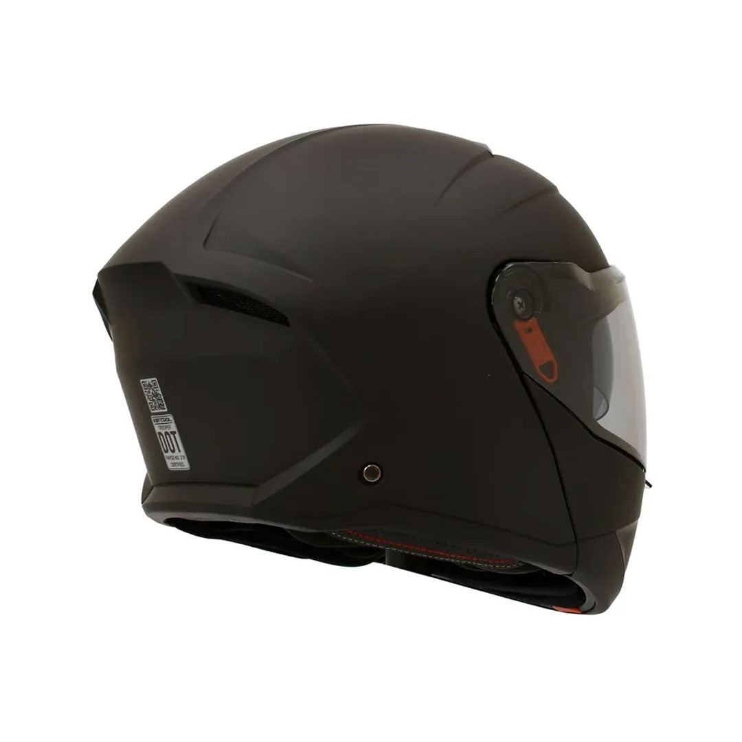 CASCO ABATIBLE KONTROL TROPPER NEGRO MATE