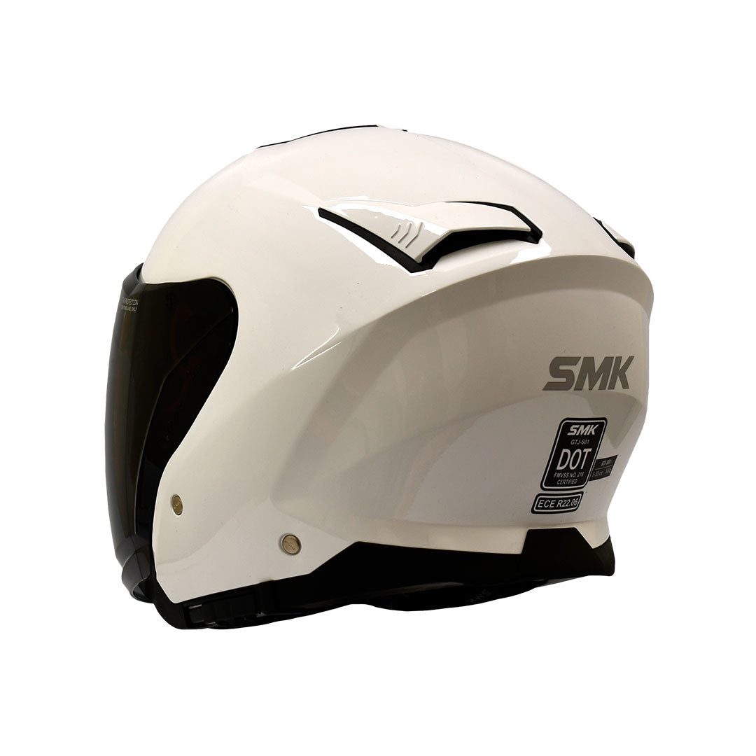 CASCO ABIERTO SMK GTJ BLANCO BRILLANTE
