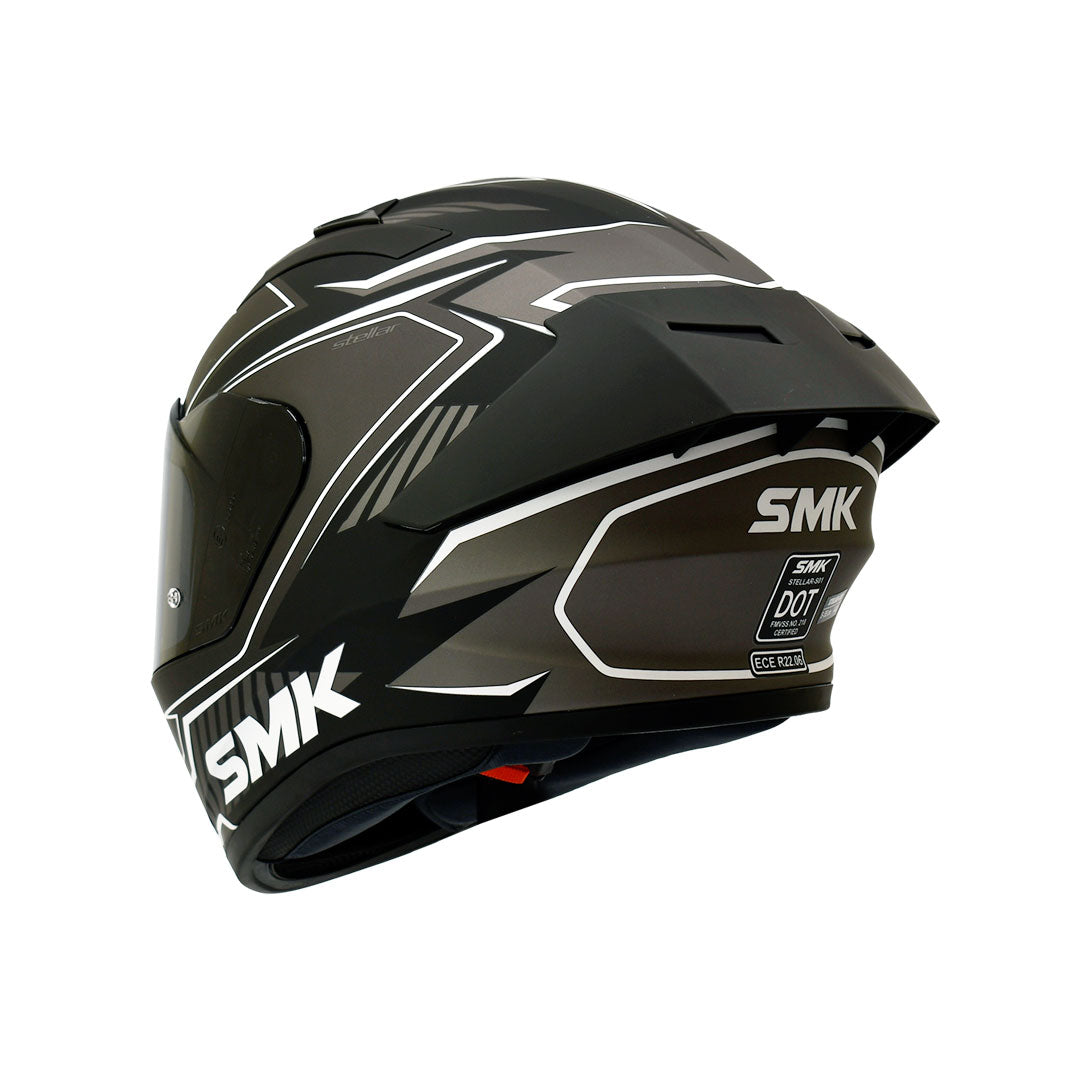 CASCO INTEGRAL SMK STELLAR ADOX MA266 NEGRO MATE+GRIS