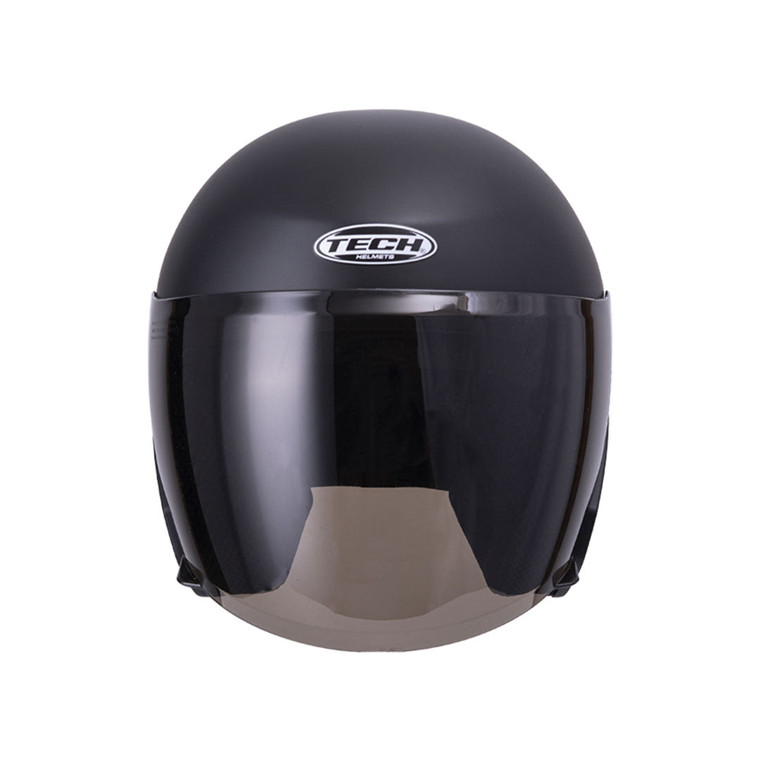 CASCO ABIERTO TECH T10 NEGRO MATE
