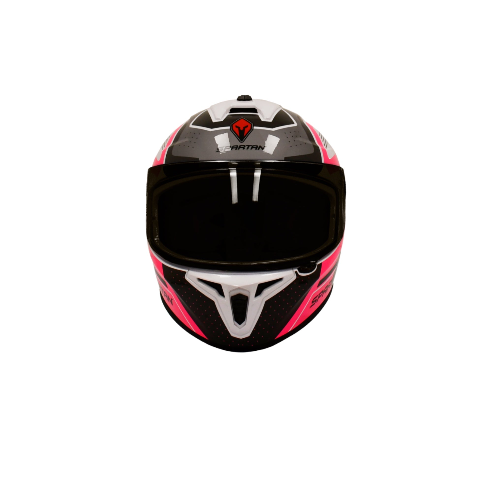 CASCO SPARTAN DRAKEN COUGAR ROSA FLUOR-BRILLO