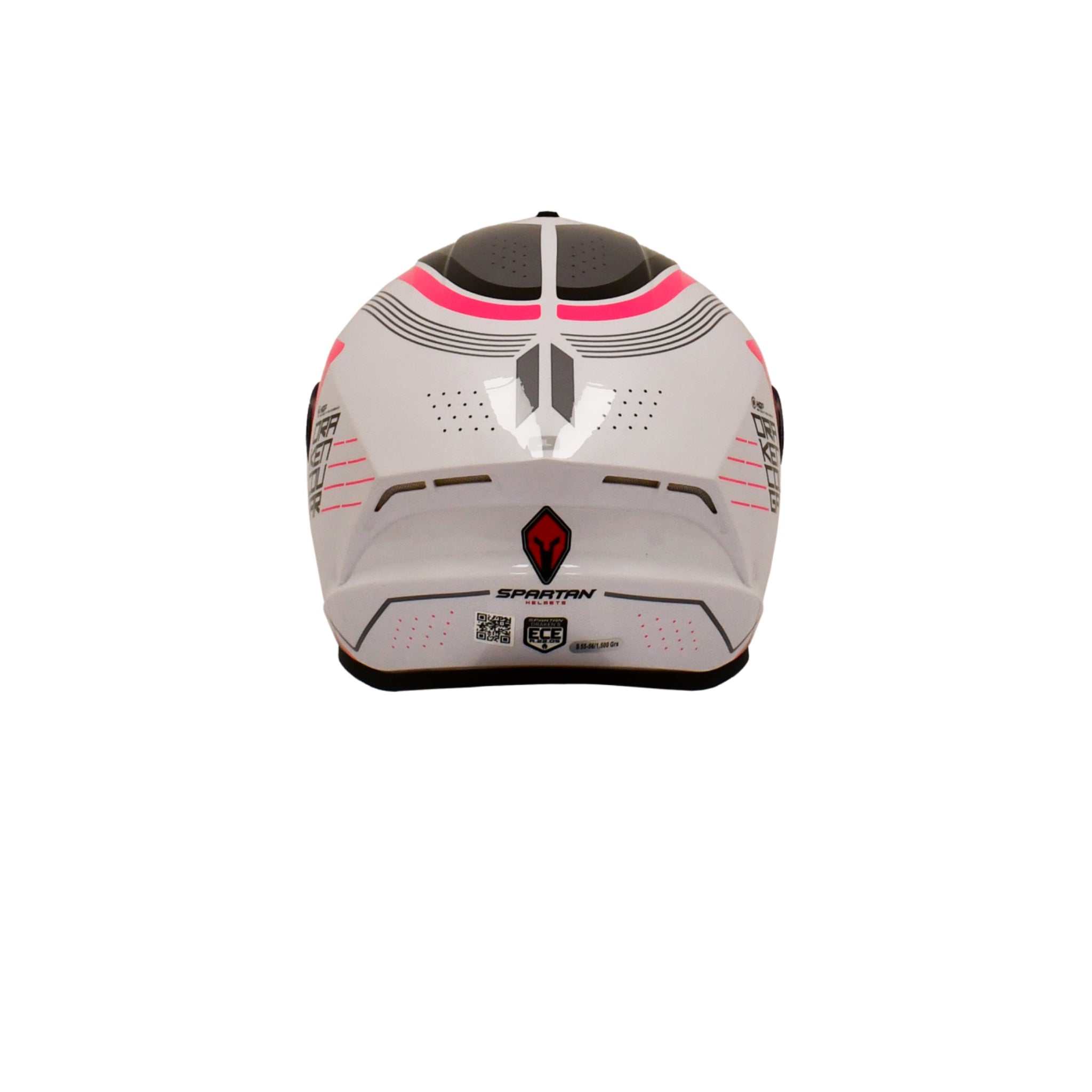 CASCO SPARTAN DRAKEN COUGAR ROSA FLUOR-BRILLO