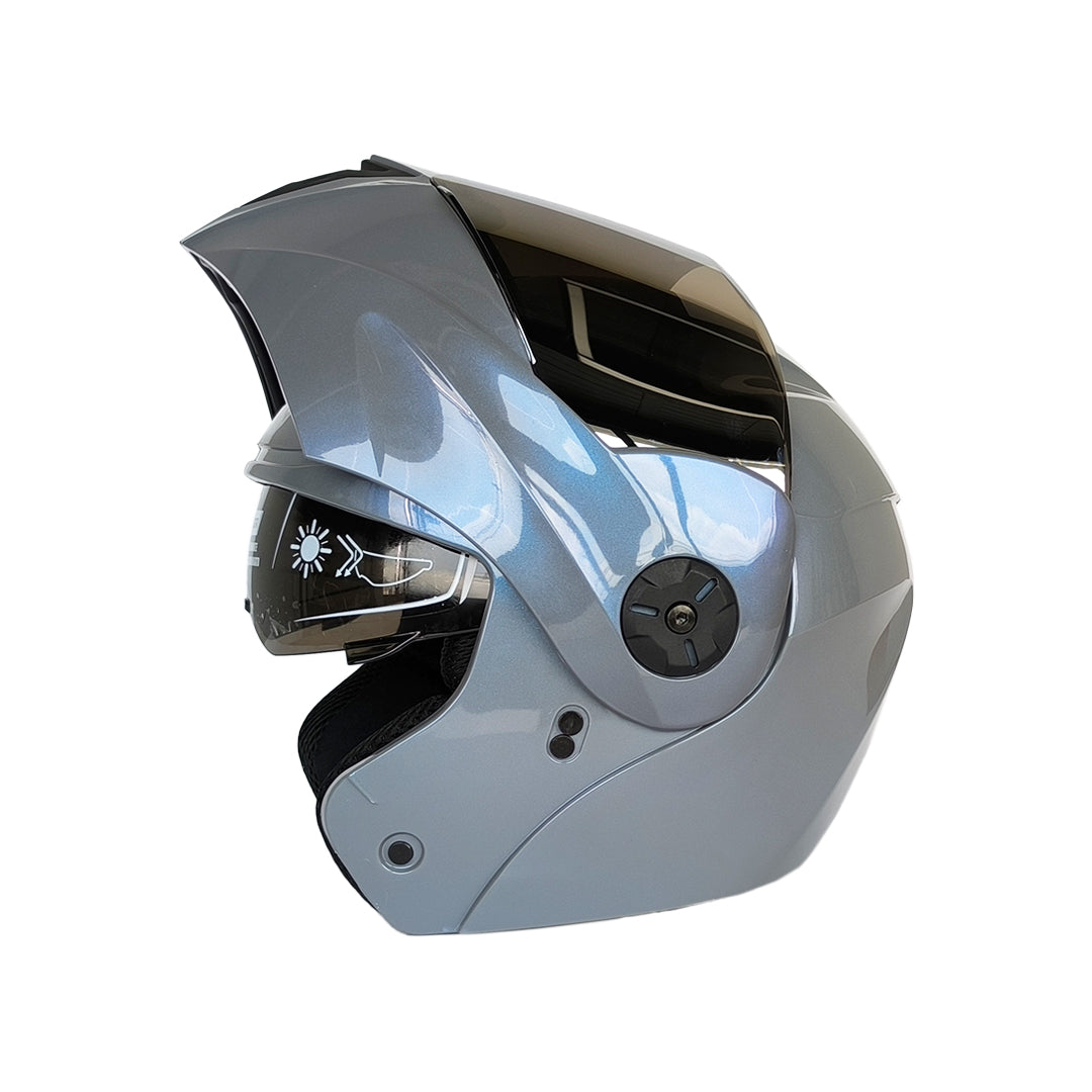 CASCO ABATIBLE ICH 3110 CAMALEÓN GRIS