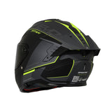 CASCO INTEGRAL SPARTAN HAWK EVO TITAN B3 NEGRO+GRIS+VERDE NEÓN