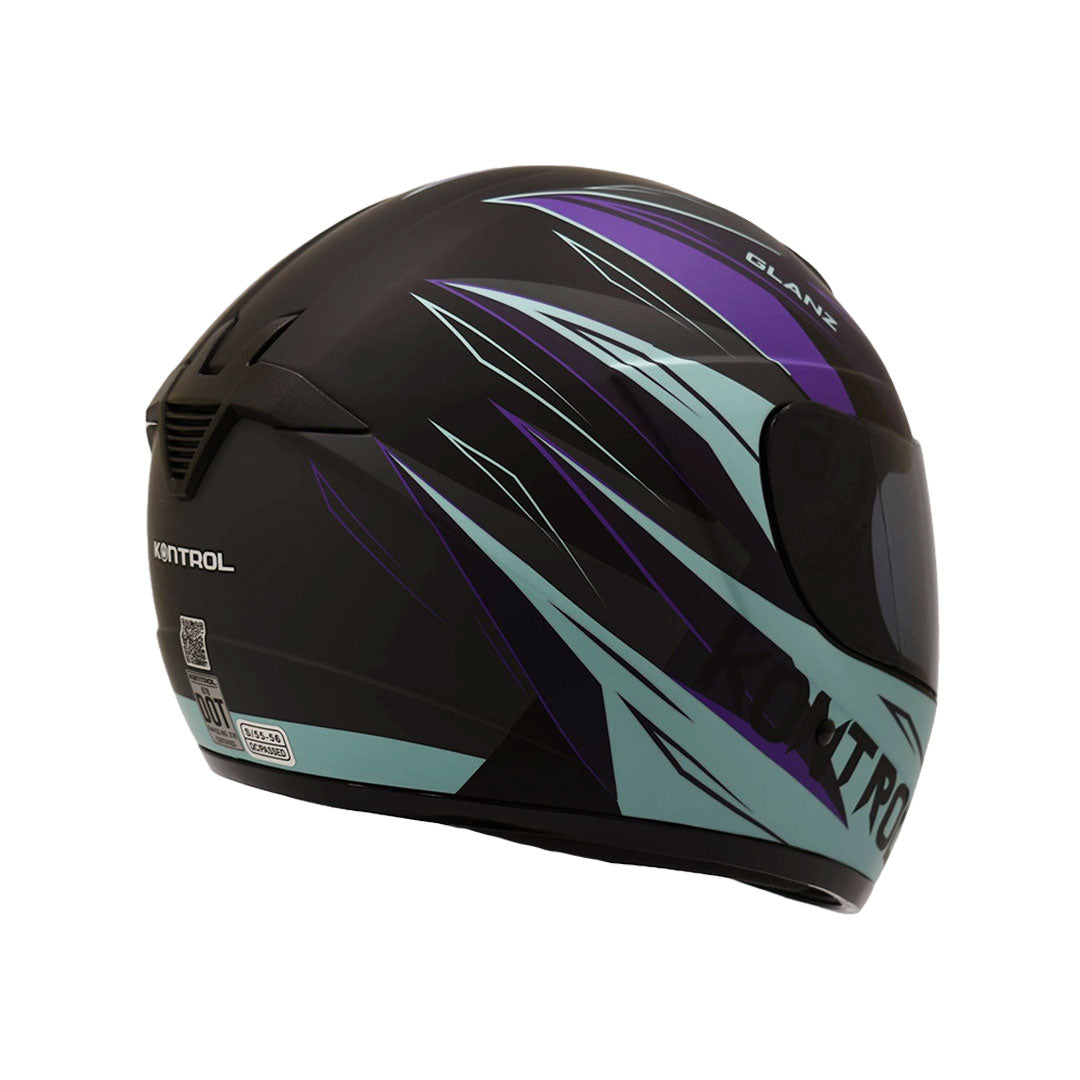 CASCO INTEGRAL KONTROL 878 GLANZ AZUL MORADO
