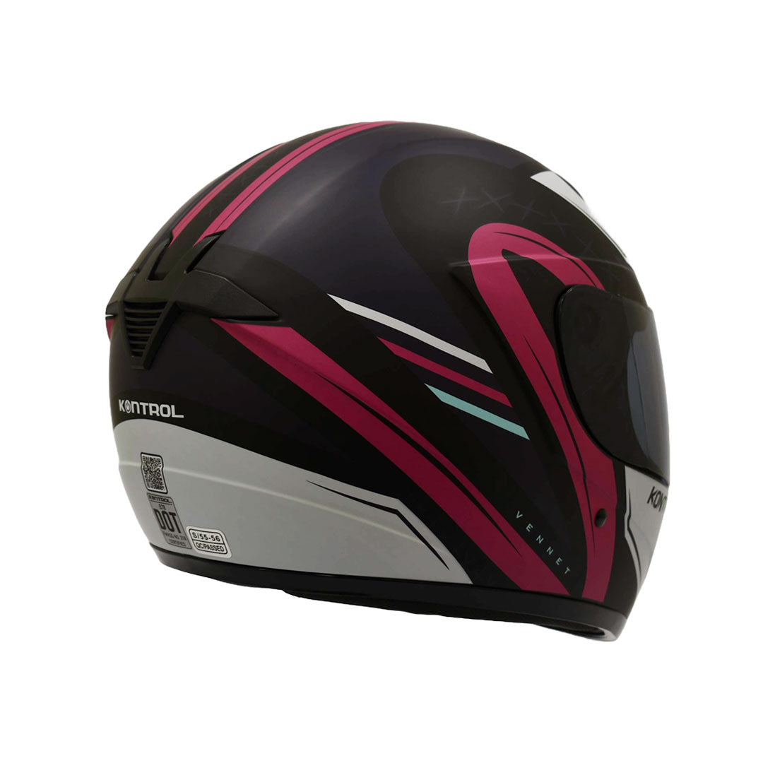 CASCO INTEGRAL KONTROL 878 VENNET ROSADO
