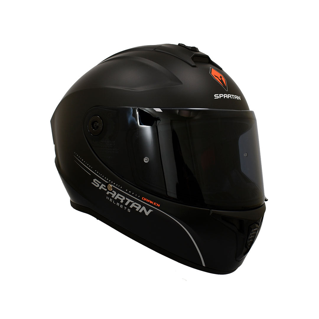 CASCO INTEGRAL SPARTAN DRAKEN NEGRO MATE