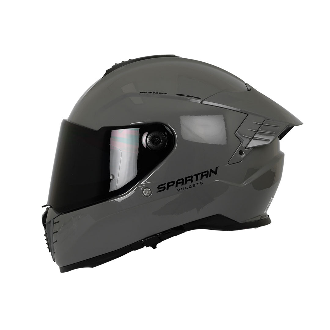 CASCO INTEGRAL SPARTAN HAWK EVO PLANO A12 GRIS BRILLANTE