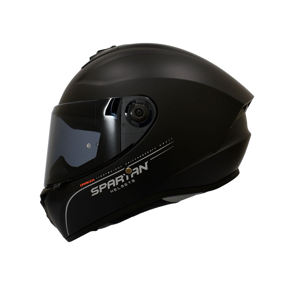 CASCO INTEGRAL SPARTAN DRAKEN NEGRO MATE