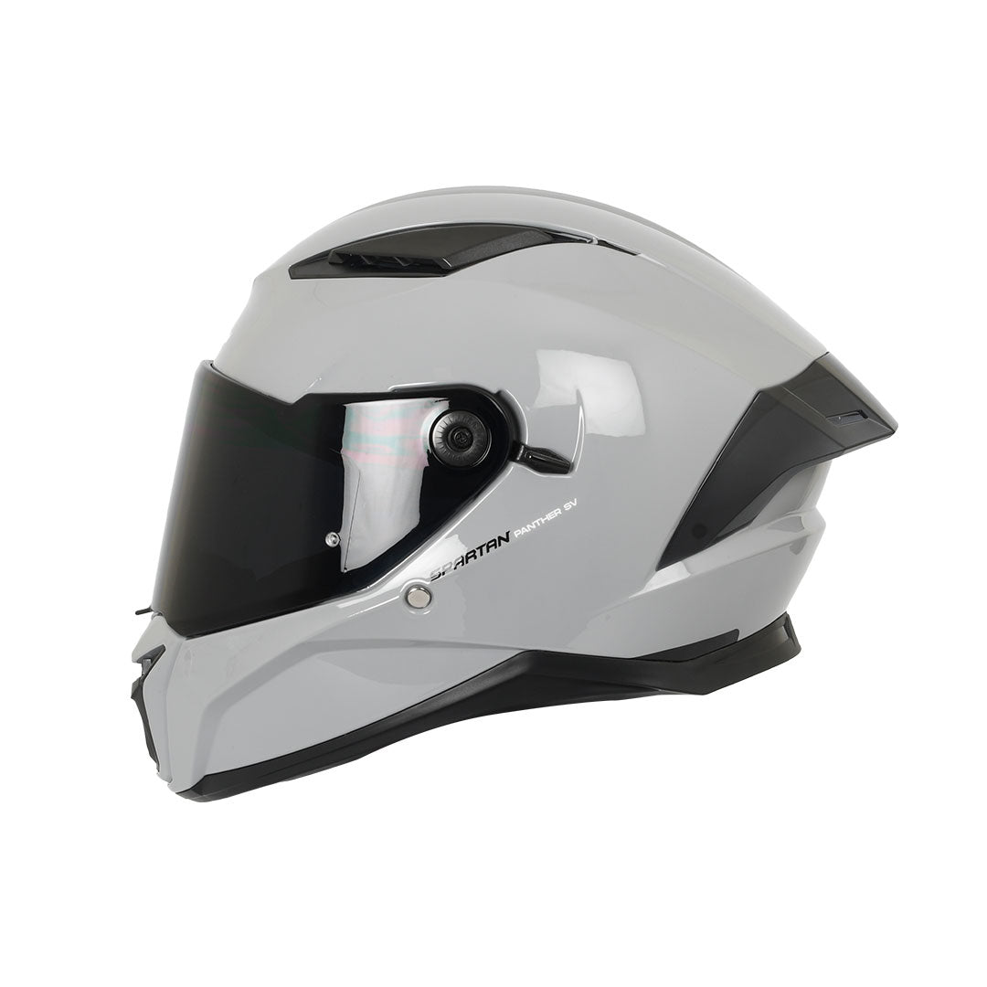 CASCO INTEGRAL SPARTAN PANTHER SV PLANO A2 GRIS BRILLANTE