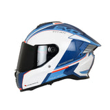 CASCO INTEGRAL SPARTAN HAWK EVO TITAN A7 BLANCO+ROJO+AZUL